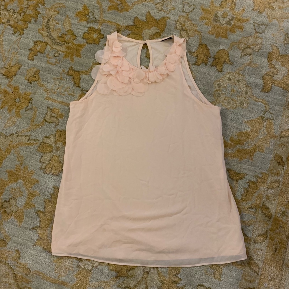 Super soft tank with sheer details in the front